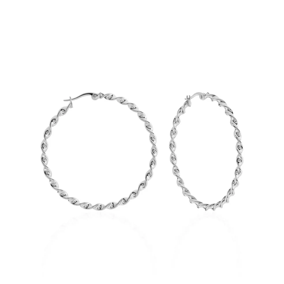 Creoles Acier Blanc Antonello