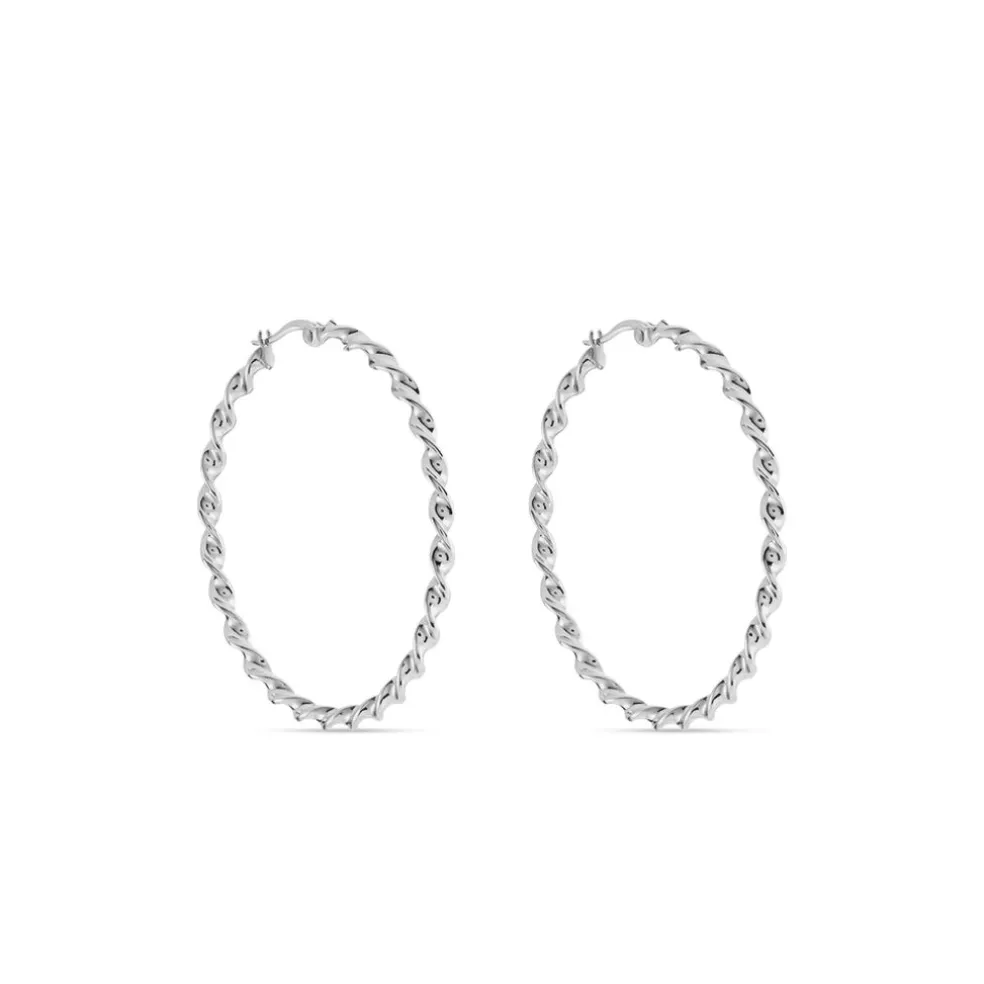 Creoles Acier Blanc Antonello