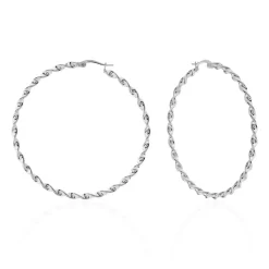 Creoles Acier Blanc Antonello