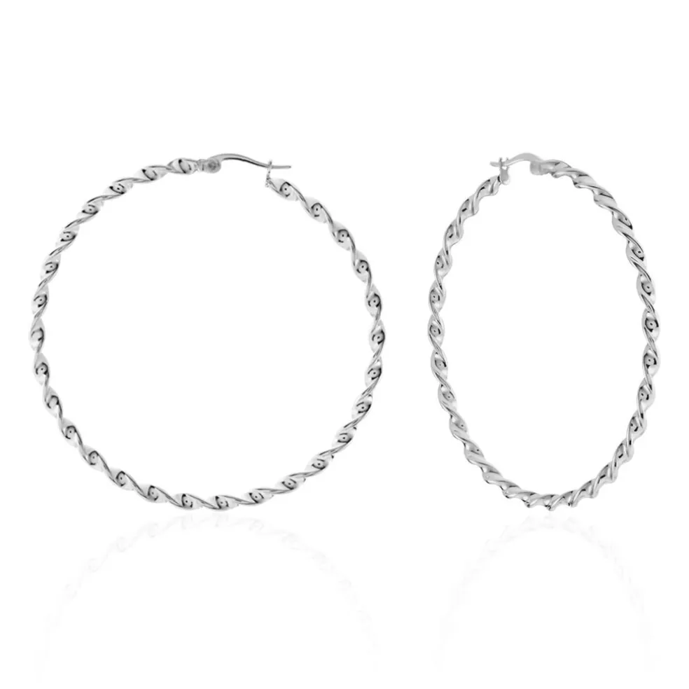 Creoles Acier Blanc Antonello