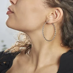 Creoles Acier Blanc Antonello