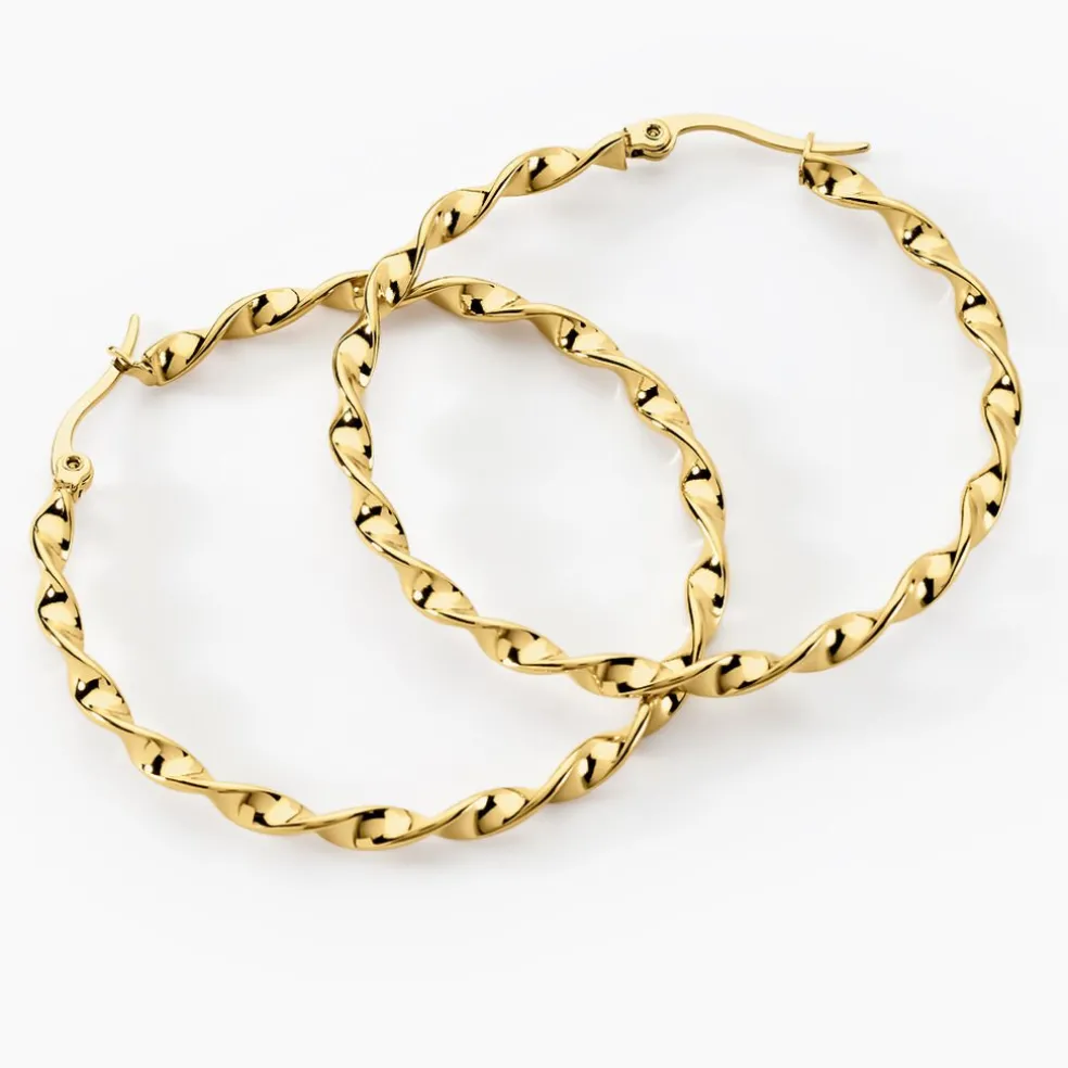 Creoles Acier Dore Antonello