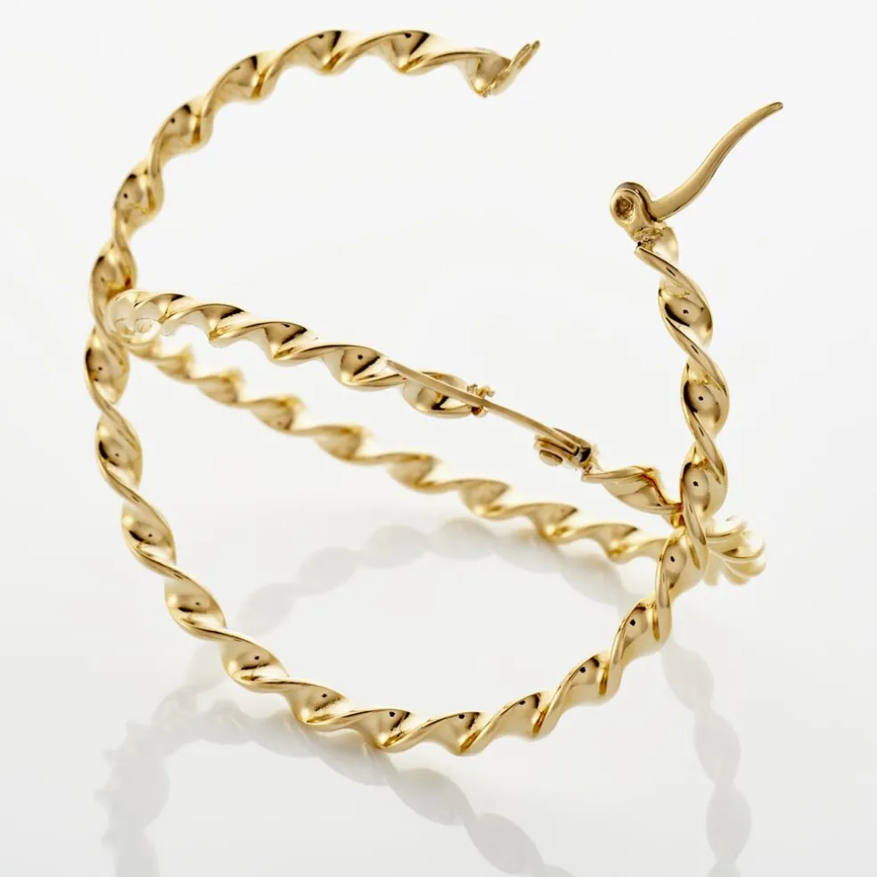 Creoles Acier Dore Antonello