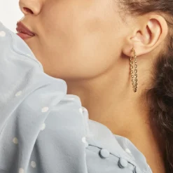 Creoles Acier Dore Antonello