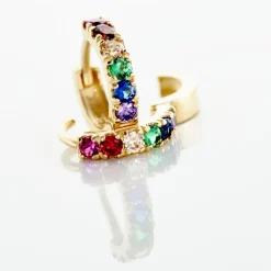 Creoles Andgelina Or Jaune Oxydes De Zirconium