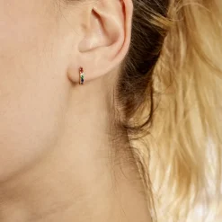 Creoles Andgelina Or Jaune Oxydes De Zirconium