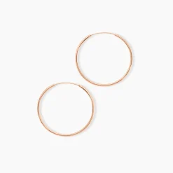 Creoles Argent Rose Olympia