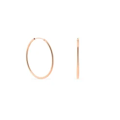 Creoles Argent Rose Olympia