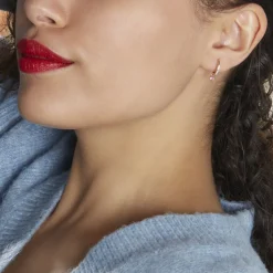 Creoles Dili Plaqué Or Pierres