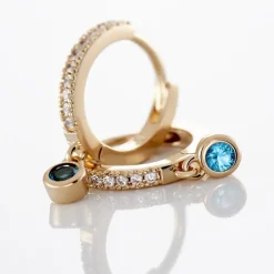 Creoles Dili Plaqué Or Pierres