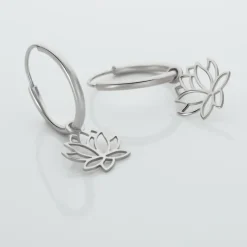 Creoles Elvyn Argent Blanc