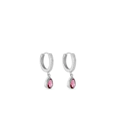 Creoles Jerusha Argent Blanc Oxydes De Zirconium