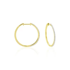 Creoles Or Jaune Aryanna Diamants