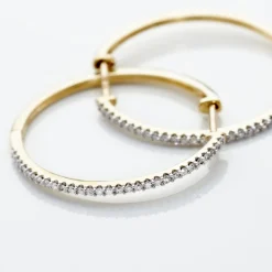 Creoles Or Jaune Aryanna Diamants