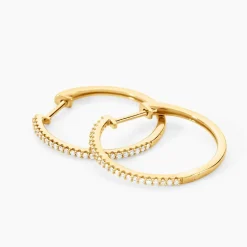 Creoles Or Jaune Aryanna Diamants