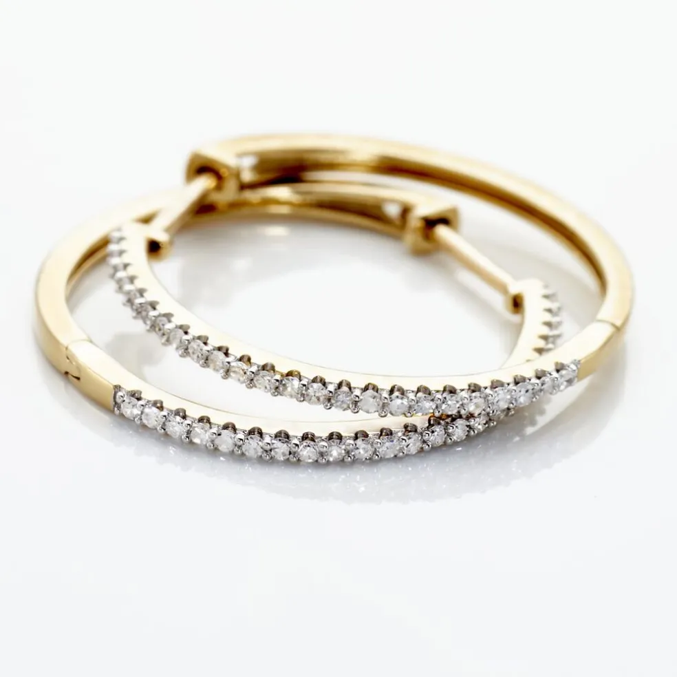 Creoles Or Jaune Aryanna Diamants