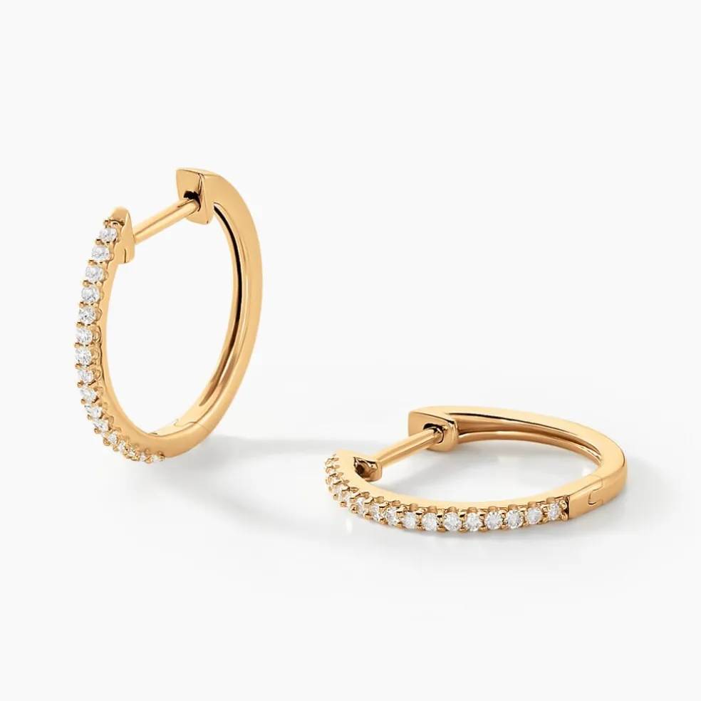 Creoles Or Jaune Aryanna Diamants