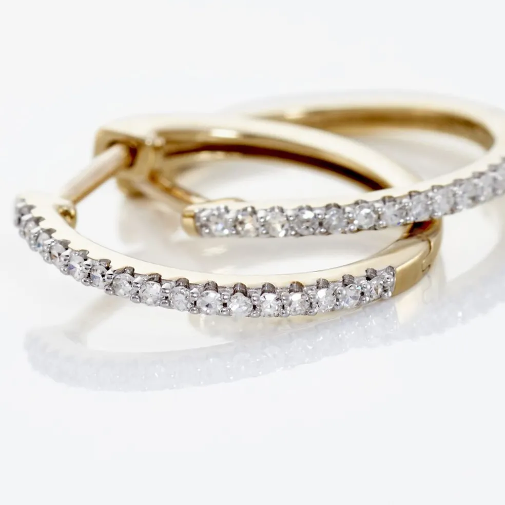 Creoles Or Jaune Aryanna Diamants