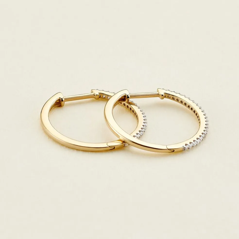 Creoles Or Jaune Aryanna Diamants