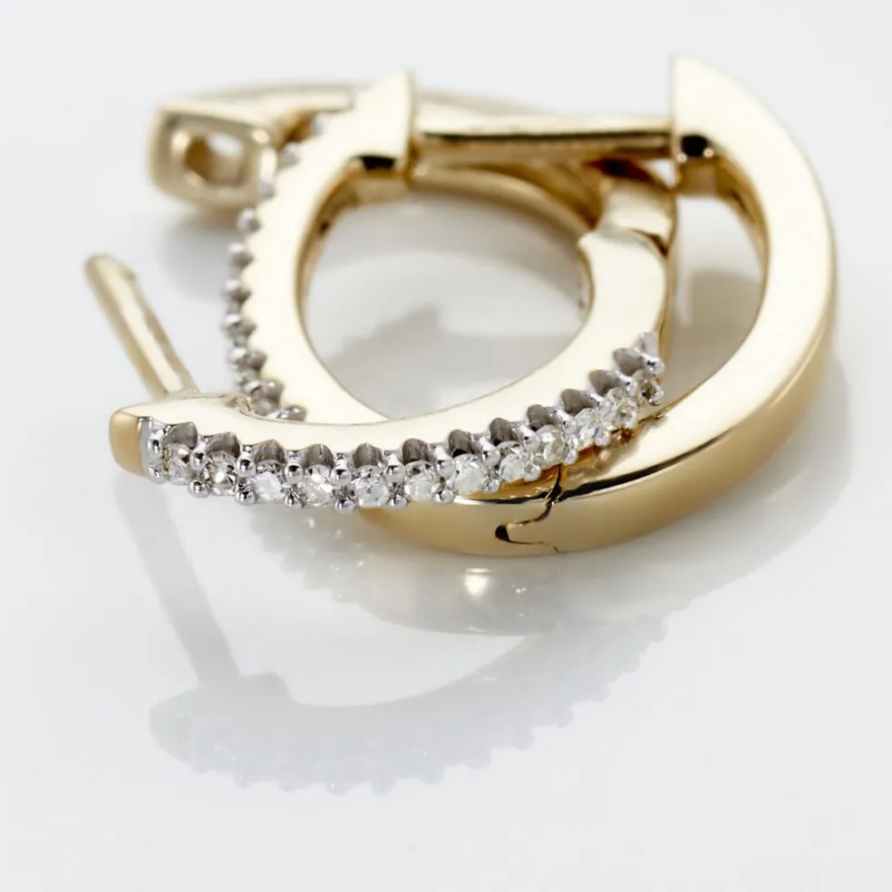 Creoles Or Jaune Aryanna Diamants