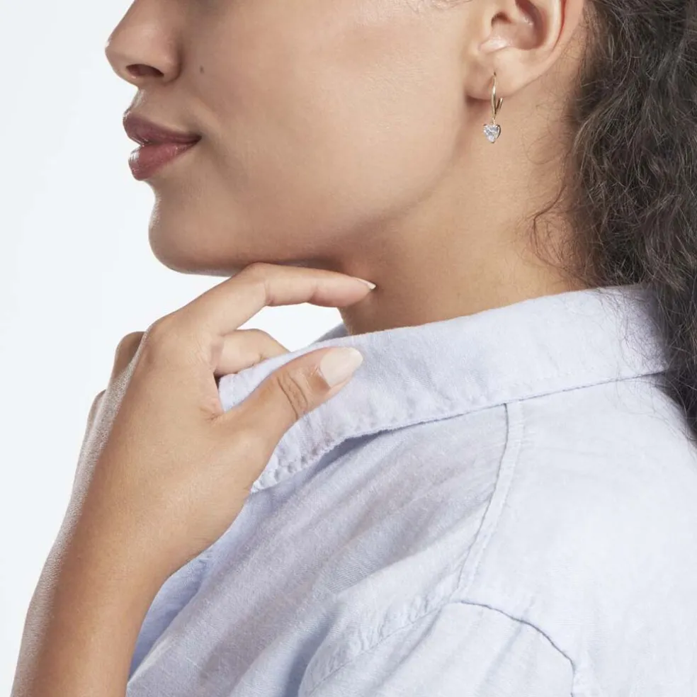 Creoles Or Jaune Lowan Oxydes De Zirconium