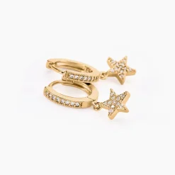 Creoles Plaqué Or Jenny Oxydes Etoiles