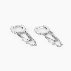 Créole Argent Blanc Javier Oxydes De Zirconium