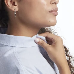 Créole Unitaire Argent Blanc Ancelin Oxydes De Zirconium