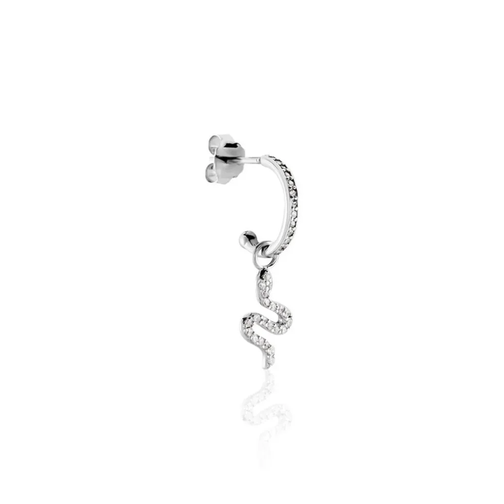 Créole Unitaire Argent Blanc Ancelin Oxydes De Zirconium