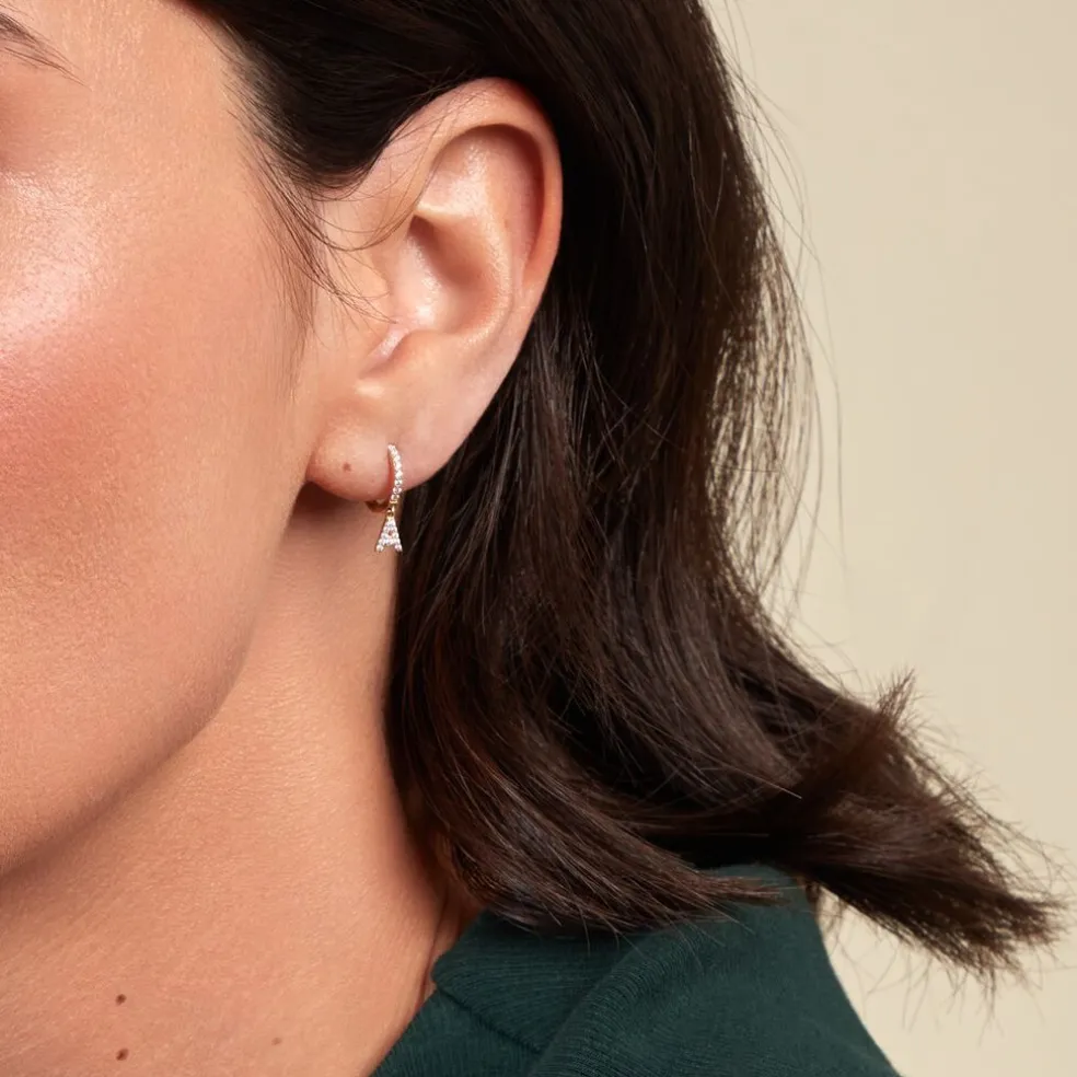 Créole Unitaire Léria Or Jaune Oxydes De Zirconium