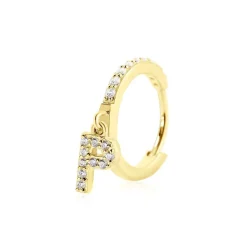 Créole Unitaire Léria Or Jaune Oxydes De Zirconium