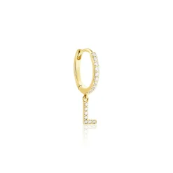 Créole Unitaire Léria Or Jaune Oxydes De Zirconium