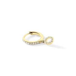 Créole Unitaire Léria Or Jaune Oxydes De Zirconium