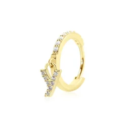 Créole Unitaire Léria Or Jaune Oxydes De Zirconium