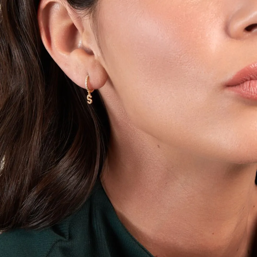 Créole Unitaire Léria Or Jaune Oxydes De Zirconium