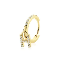 Créole Unitaire Léria Or Jaune Oxydes De Zirconium