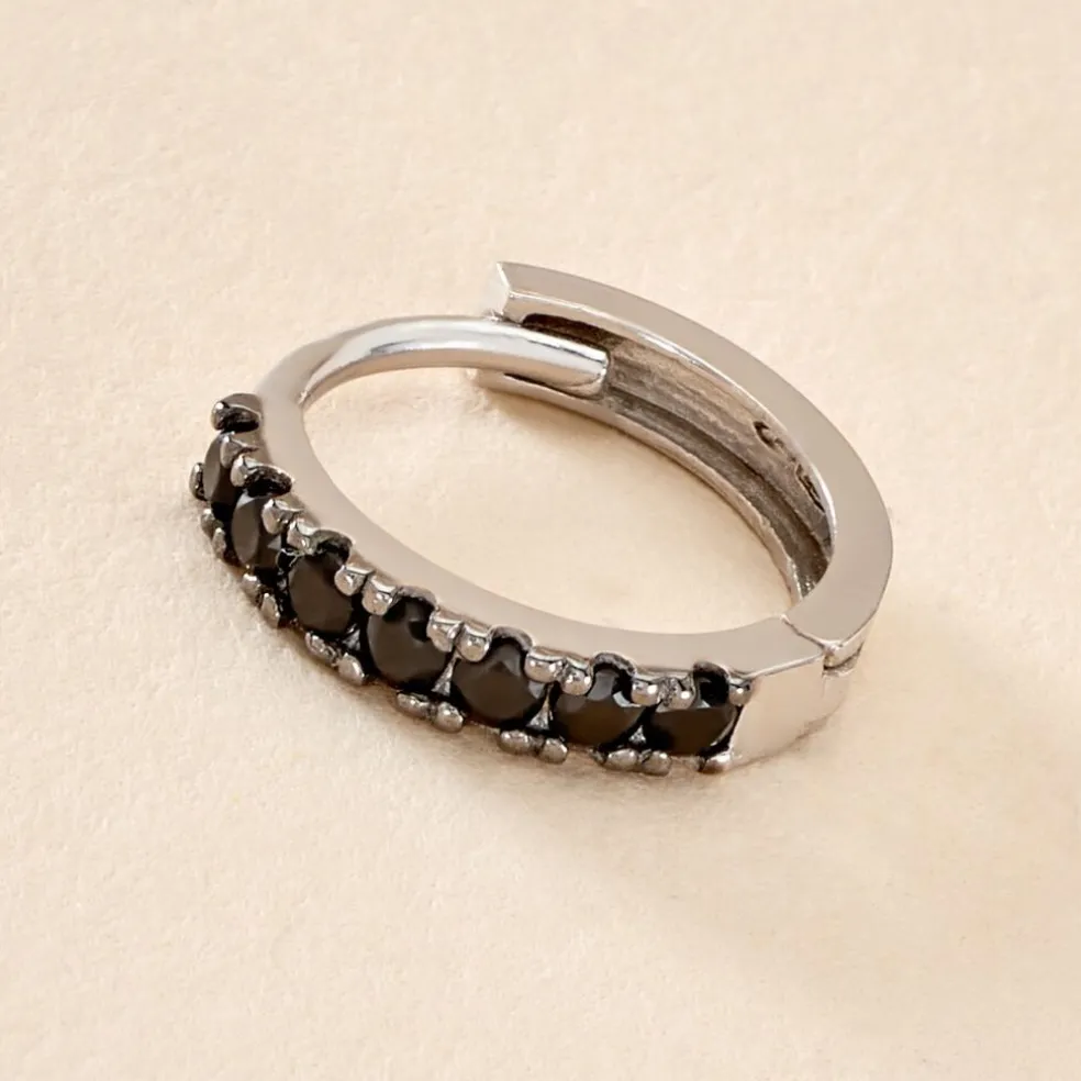 Créole Unitaire Vito Or Blanc Oxyde De Zirconium