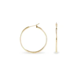 Créoles Ada Lisse Plaque Or Jaune