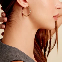 Créoles Adalie Plaqué Or Jaune