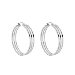 Créoles Adel Acier Blanc