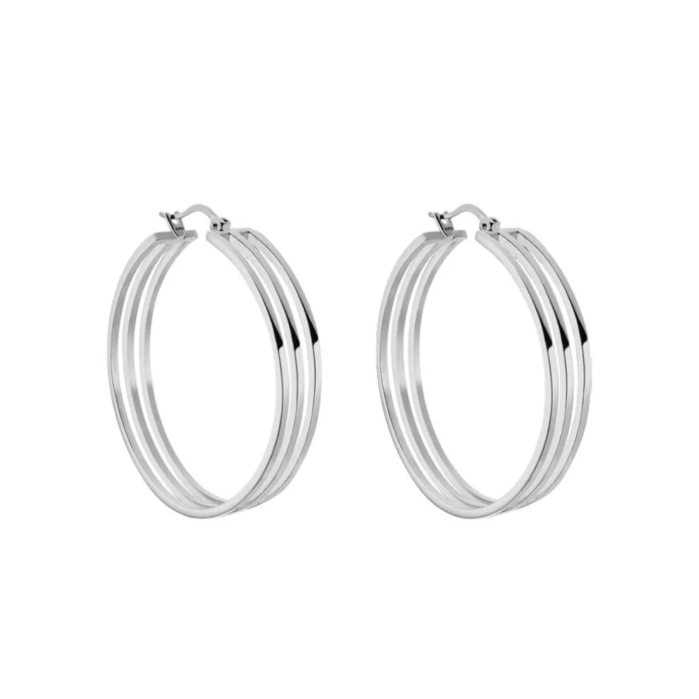 Créoles Adel Acier Blanc