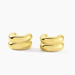 Créoles Adoree Acier Jaune