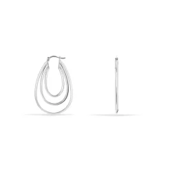 Créoles Aglae Acier Blanc