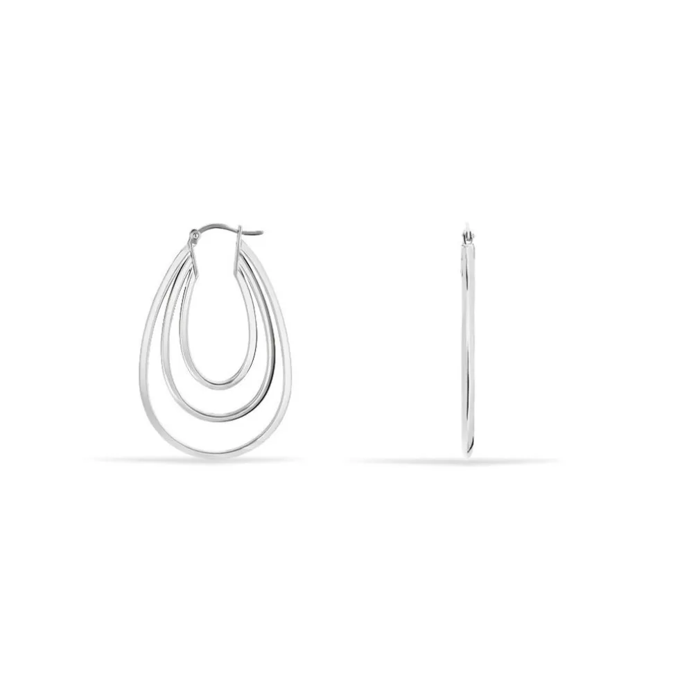 Créoles Aglae Acier Blanc