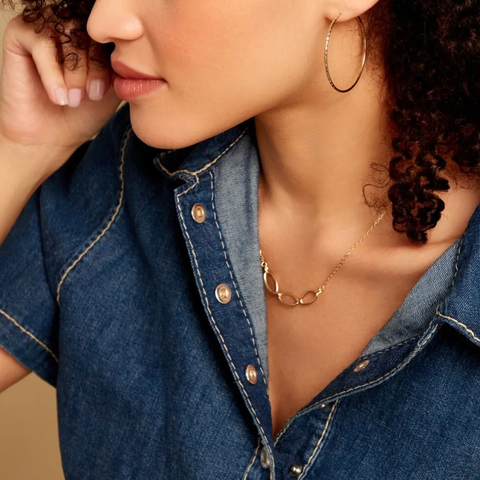 Créoles Aglavie Flexibles Or Jaune