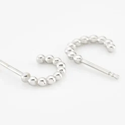 Créoles Aika Argent Blanc