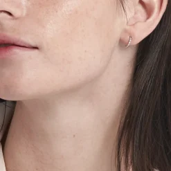 Créoles Aika Argent Blanc