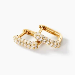 Créoles Alexus Or Jaune Oxyde De Zirconium