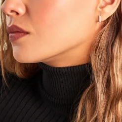 Créoles Alexus Or Jaune Oxyde De Zirconium