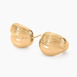 Créoles Amae Plaque Or Jaune